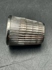 Lot Of 4 Vintage Brass silver-tone Sewing Thimbles  1 Asymmetrical Celluloid