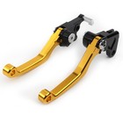 Cnc Pivot Clutch Brake Levers For Suzuki Drz400s Drz400sm Drz400e 2000-22 Gold