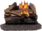 Split Red Oak Ventless Log Set     18 Inch  30 000 Btu  Dual Fuel Propane natur   