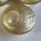 Set Of 3 Vintage Plastic Buttons Chunky 1 1 8   white Satin Lucite