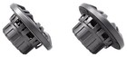 Pair Kicker 45km42 4  Marine Coaxial Speakers With Charcoal And White Grilles