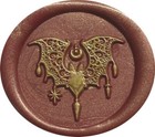 Bat With Mandala-style Wings - Wax Seal Stamp Head  1 2  Diameter