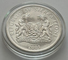 2001 Sierra Leone  1  big Cats Of The World  Tiger Coin Cuni Bu