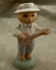 Hallmark Cat Banjo Figurine  Small