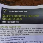 Revision Desert Locust U s  Military Goggle System Interchangeable Lenses