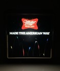 Vtg 1985 Miller High Life Beer Lighted Motion Sign Welcome To Miller Time Works 