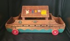 Vintage Holgate Noah s Ark Wooden Pull Toy   1948   Animals Not Original
