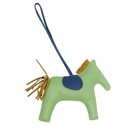 Hermes Rodeo Gm Bag Charm Agneumilo Leather Green Blue Brown D  Stmap