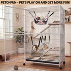 Ferret Rat Hammock Tunnel 2 Pack Cage Accessories Toy Bed Grey