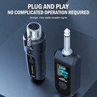 Wireless Microphone System Uhf Xlr Transmitter Receiver Adapter