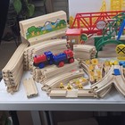 Wooden Railway Huge Lot 120 Brio Thomas   Friends Maxim Type Trains Track