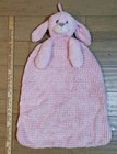 Large 26  Aurora Baby Pink Bunny Plush Lovey Security Blanket Foldable