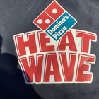 Dominos Pizza Delivery Bag 18x18x6 Large Insulated Thermal Heat Wave Navy To-go