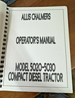 Allis Chalmers Operator   s Manual 5020   5030 Compact Diesel Tractor   Loader