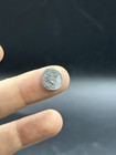 Very Old Ancient Roman Authentic Unique King Face Solid Silver Coin