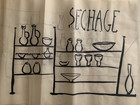 Original Drawing Circa 1960 From The Manufacture Ceramics Elchinger  5 