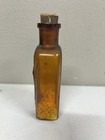 Vintage Amber Eli Lilly No  434 Calomel And Soda Apothecary Bottle W  Contents