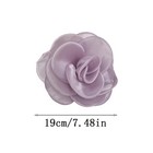Dainty Silk Fabric Rose Flower Extra Large Big Brooches Lapel Pins Flower Oversi