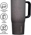 Corkcicle Cruiser Insulated Tumbler With Handle And Straw  40oz Steel Shadow 
