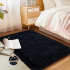 Black Area Rug For Bedroom  2x3 Small Rugs For Living Room Nursery Kids Room 