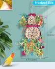 Bird Foraging Toys 2pcs Hanging Parrot Shredder Toy Sola Balls Small Birds Cage