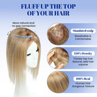 Human Hair Topper Real Hair Toppers For Women 14inch 65g