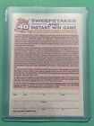 1991 Topps Baseball Instant Win Game Card A  nno Promo Redemption Mlb