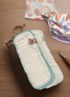 Petite Crown Lot Of 4 Reusable Cloth Diapers-6 Inserts One Size Girls-match Bag