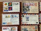 Lot Of 12 Scarce Vintage Airmail Postal Covers  Foreign Stamps cancels