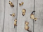 9 Piece Hagen Renaker Siamese Cats   Kittens Missing Bucket Of Milk