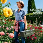 Seed Storage Organizer With Lid - Metal Bin For Packets  Labels  And Clips