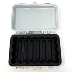 Unbranded Small Water Resistant Hard Protective Case Rubber Lined Lockable Gray