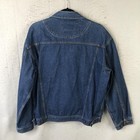 Vintage Denim Jacket Mens Large Blue Trucker Button Front Classic Workwear 90s
