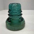 Vintage Hemingray No  40 Glass Insulator Blue aqua   Touquoise Glass Made In Usa