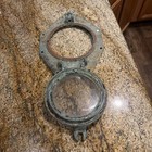 Vintage Bronze Porthole  5    Glass  Nautical Ship Boat Deco