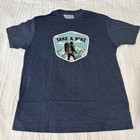 Mystery Ranch Take A Hike T-shirt Large Navy Heather Discontinued Nwt Bozeman