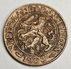 1963 Netherlands Antilles 1 One Cent - Circulated Dutch Bronze World Coin
