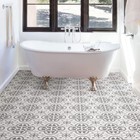 Floorpops Fp2953 Remy Peel   Stick Floor Tiles  12 l X 12 w X 0 06 t  Gray