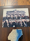 Large Piece Of Berlin Wall With Plaque  piece Needs To Be Re-glued To Plaque 