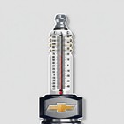 Chevrolet Spark Plug Embossed Metal Thermometer