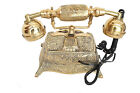 Solid Brass French Working Victorian Style Rotary Dial Phone Telephone Handmade