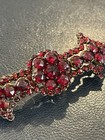 Antique Victorian Gold Filled Bohemian Garnet Brooch Cool Piece 