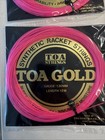 Lot Of  15 Vintage Toa Strings Toa Gold Gauge 1 30mm   1 27mm Length 12m Tennis