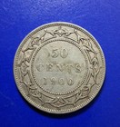 1900 Newfoundland Silver 50c  Mintage 150 000  Last Year Of Issue keydate Scarce