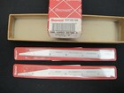2 Vtg  l s starrett  Tapered Steel Rule  c310t Machinist Tool   Box  brand New 
