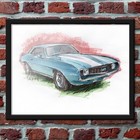 Hand Painted Car Portrait 8x10 Framed