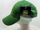 John Deere Waterloo Iowa Y2k Strapback Hat Green Farm Tractor Cap Nwt