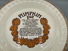 Vintage Royal China By Jeannette Pumpkin Pie Dish W  Recipe Country Harvest