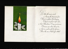 Vtg Christmas Card With Love Wife Unsigned Noel Musical Notes Bright Star