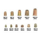 230pcs Threaded Hex Drive Insert Fixing Wood Screw Inserts Nuts M4 m5 m6m8 m10